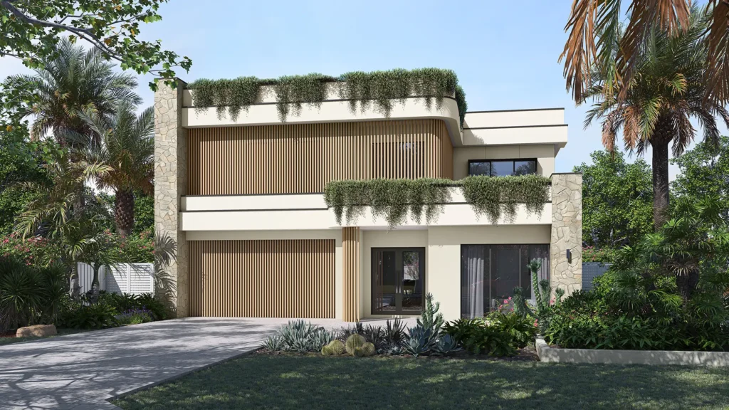 Miami Modern Facade- - Alkira Homes