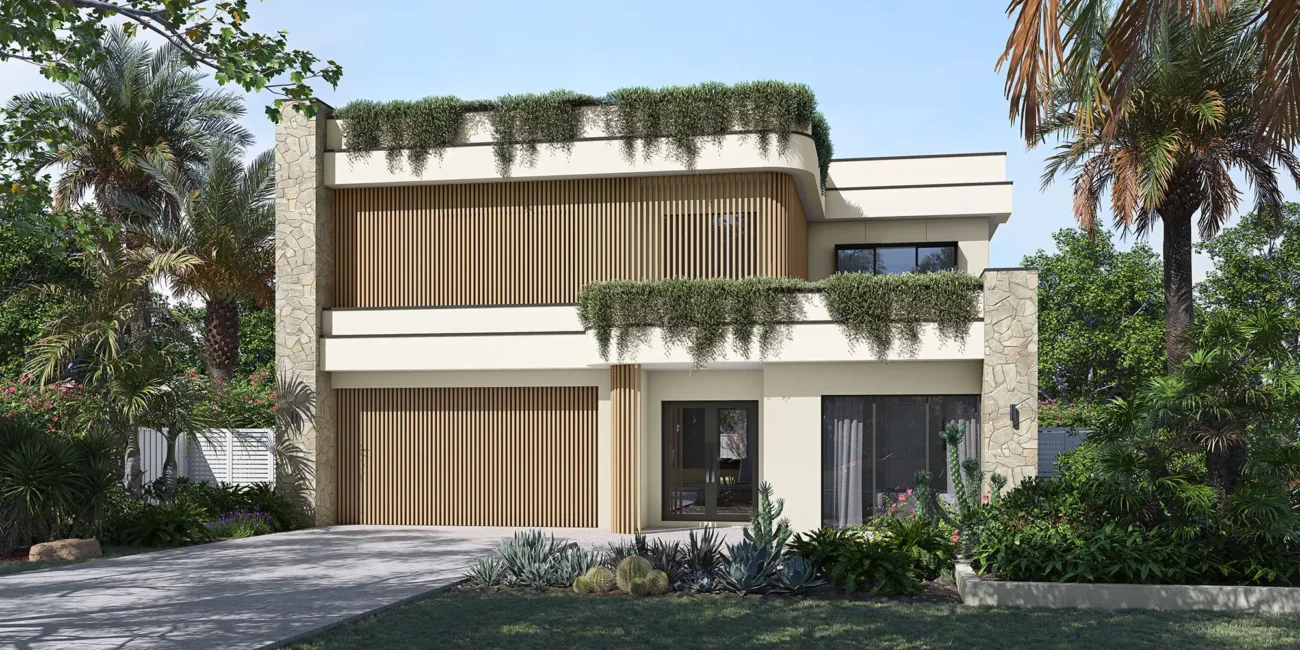 Miami Modern Facade- - Alkira Homes